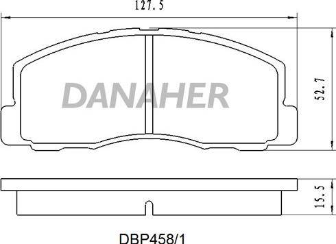 DriveTec DPAD458 - Гальмівні колодки, дискові гальма avtolavka.club