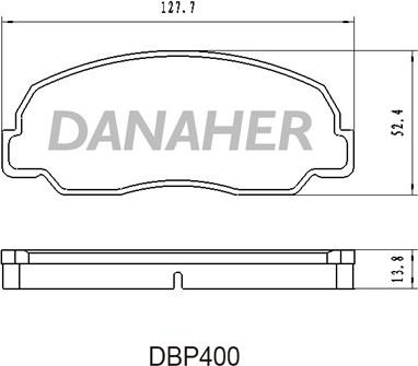 Danaher DBP400 - Гальмівні колодки, дискові гальма avtolavka.club