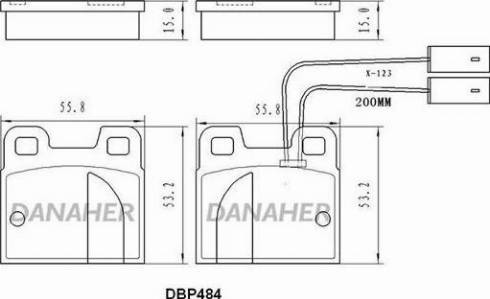 Danaher DBP484 - Гальмівні колодки, дискові гальма avtolavka.club