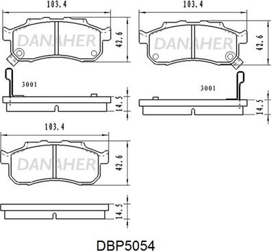 DJ Parts BP1744 - Гальмівні колодки, дискові гальма avtolavka.club