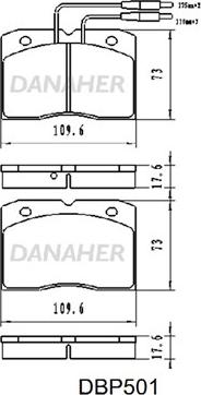 BETTAPARTS BDP377 - Гальмівні колодки, дискові гальма avtolavka.club