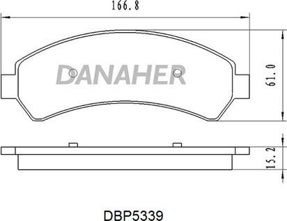 Danaher DBP5339 - Гальмівні колодки, дискові гальма avtolavka.club