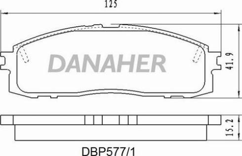Danaher DBP577/1 - Гальмівні колодки, дискові гальма avtolavka.club