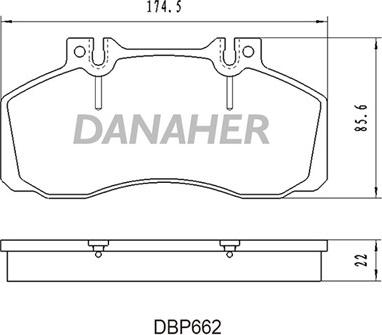 Dynamatrix DBP501 - Гальмівні колодки, дискові гальма avtolavka.club