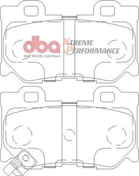 DBA Australia DB2401XP - Комплект високоефективних гальмівних колодок avtolavka.club