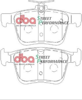DBA Australia DB2384SP - Комплект високоефективних гальмівних колодок avtolavka.club