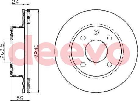 DEEVO BD10120 - Гальмівний диск avtolavka.club