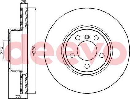 DEEVO BD35780 - Гальмівний диск avtolavka.club