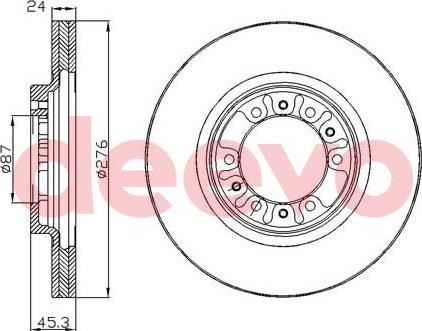 DEEVO BD30500 - Гальмівний диск avtolavka.club