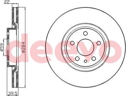 DEEVO BD31780 - Гальмівний диск avtolavka.club