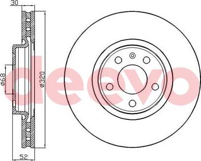 DEEVO BD24840 - Гальмівний диск avtolavka.club