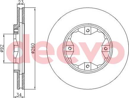 DEEVO BD27420 - Гальмівний диск avtolavka.club