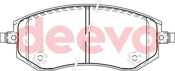 DEEVO BP59660 - Гальмівні колодки, дискові гальма avtolavka.club