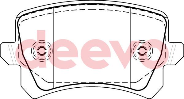 DEEVO BP54460 - Гальмівні колодки, дискові гальма avtolavka.club