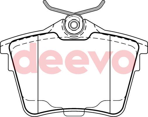 DEEVO BP54180 - Гальмівні колодки, дискові гальма avtolavka.club