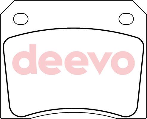 DEEVO BP54380 - Гальмівні колодки, дискові гальма avtolavka.club
