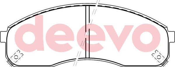 DEEVO BP55880 - Гальмівні колодки, дискові гальма avtolavka.club