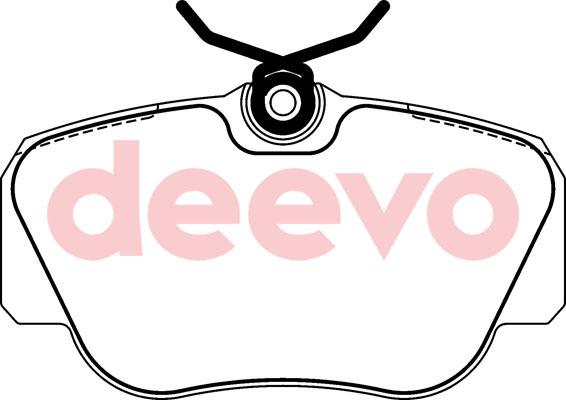 DEEVO BP56480 - Гальмівні колодки, дискові гальма avtolavka.club