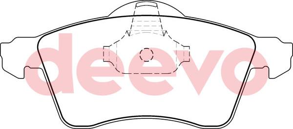 DEEVO BP56500 - Гальмівні колодки, дискові гальма avtolavka.club