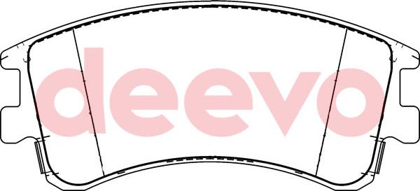 DEEVO BP56800 - Гальмівні колодки, дискові гальма avtolavka.club