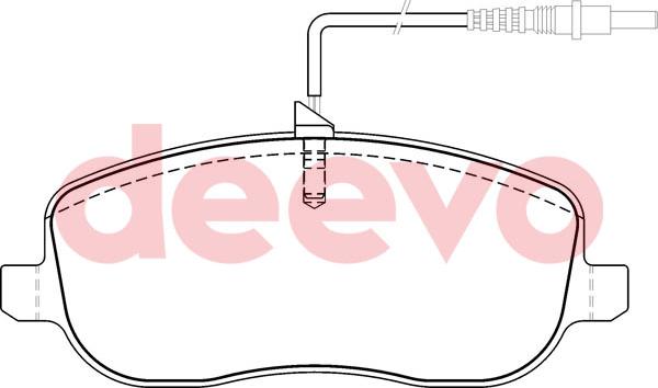 DEEVO BP50940 - Гальмівні колодки, дискові гальма avtolavka.club