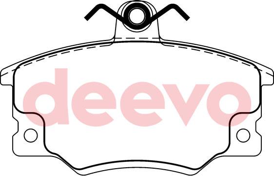 DEEVO BP51700 - Гальмівні колодки, дискові гальма avtolavka.club