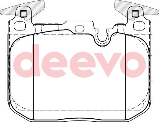 DEEVO BP58520 - Гальмівні колодки, дискові гальма avtolavka.club