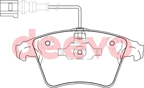 DEEVO BP58120 - Гальмівні колодки, дискові гальма avtolavka.club