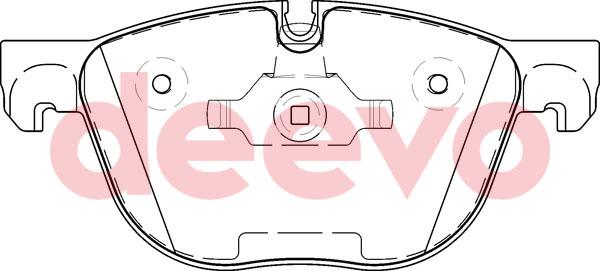 DEEVO BP53920 - Гальмівні колодки, дискові гальма avtolavka.club