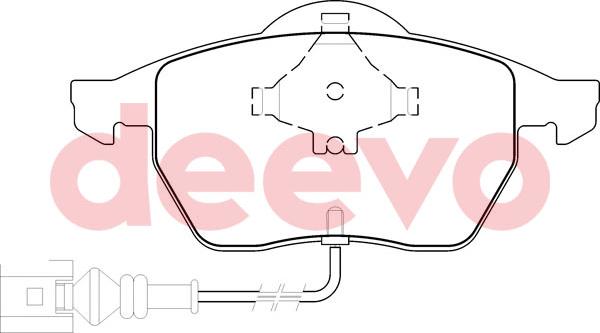 DEEVO BP53240 - Гальмівні колодки, дискові гальма avtolavka.club