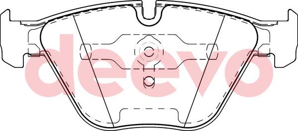 DEEVO BP52760 - Гальмівні колодки, дискові гальма avtolavka.club