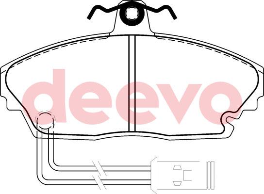 DEEVO BP57540 - Гальмівні колодки, дискові гальма avtolavka.club