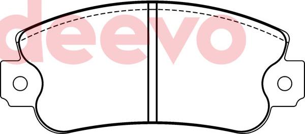 DEEVO BP69440 - Гальмівні колодки, дискові гальма avtolavka.club