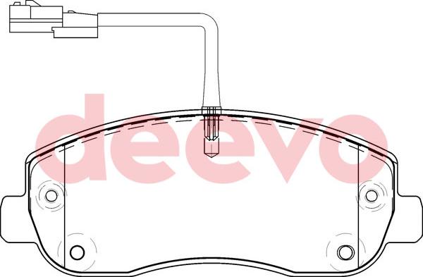 DEEVO BP64140 - Гальмівні колодки, дискові гальма avtolavka.club