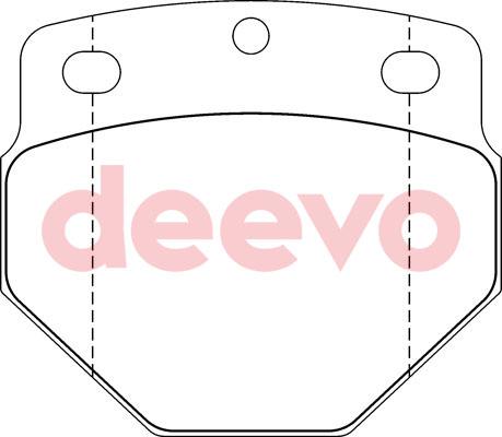 DEEVO BP65860 - Гальмівні колодки, дискові гальма avtolavka.club