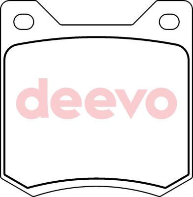 DEEVO BP66640 - Гальмівні колодки, дискові гальма avtolavka.club