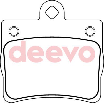 DEEVO BP60500 - Гальмівні колодки, дискові гальма avtolavka.club