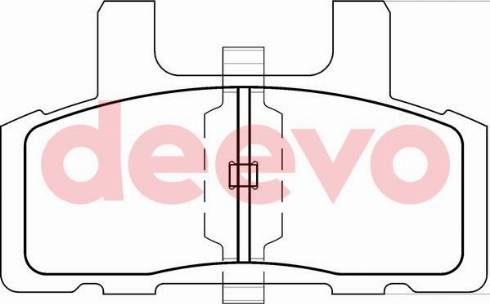 DEEVO BP63900 - Гальмівні колодки, дискові гальма avtolavka.club