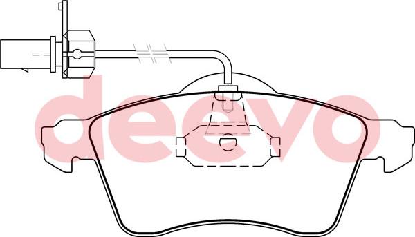 DEEVO BP63540 - Гальмівні колодки, дискові гальма avtolavka.club