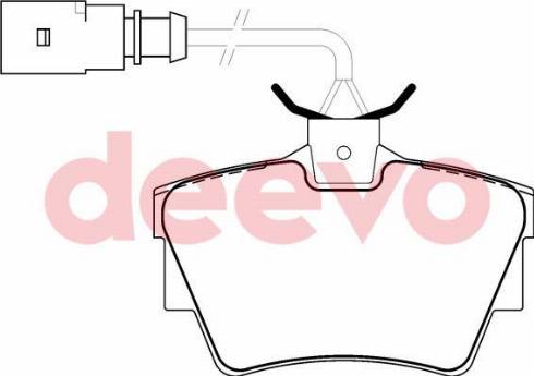 DEEVO BP63680 - Гальмівні колодки, дискові гальма avtolavka.club