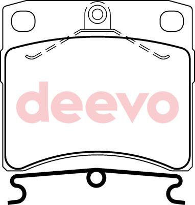 DEEVO BP63200 - Гальмівні колодки, дискові гальма avtolavka.club