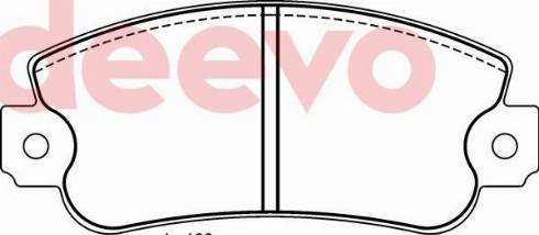 DEEVO BP67600 - Гальмівні колодки, дискові гальма avtolavka.club