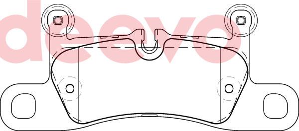 DEEVO BP81100 - Гальмівні колодки, дискові гальма avtolavka.club