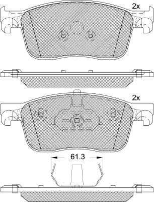 DEEVO BP88120 - Гальмівні колодки, дискові гальма avtolavka.club