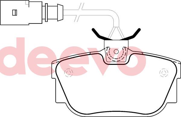DEEVO BP75940 - Гальмівні колодки, дискові гальма avtolavka.club