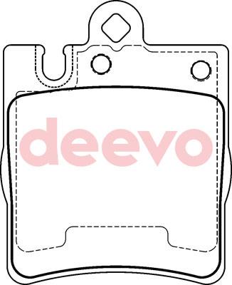 DEEVO BP75420 - Гальмівні колодки, дискові гальма avtolavka.club
