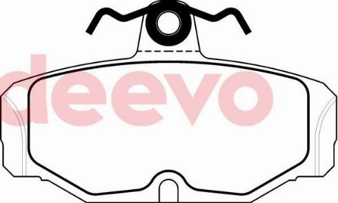 DEEVO BP70460 - Гальмівні колодки, дискові гальма avtolavka.club