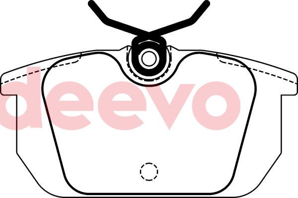 DEEVO BP70800 - Гальмівні колодки, дискові гальма avtolavka.club