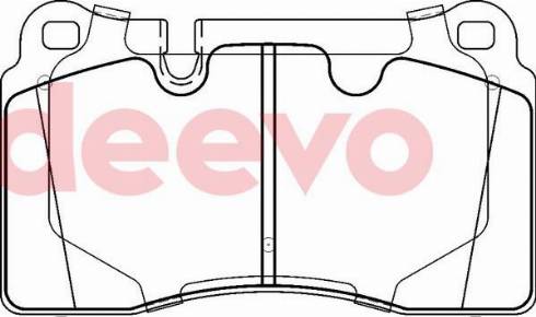 DEEVO BP78940 - Гальмівні колодки, дискові гальма avtolavka.club