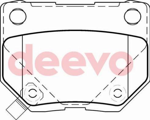 DEEVO BP78680 - Гальмівні колодки, дискові гальма avtolavka.club